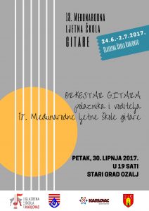 Međunarodna ljetna škola gitare _ Ozalj